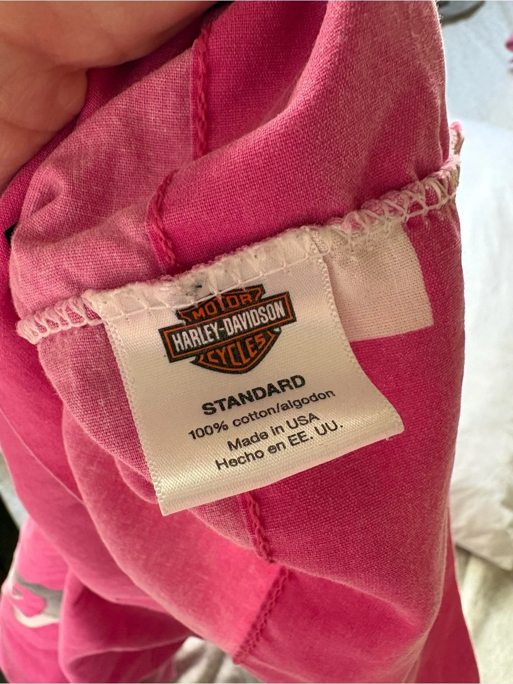Harley Davidson Motorcycles Pink Silver Grey Standard 100% Cotton Pillow Case